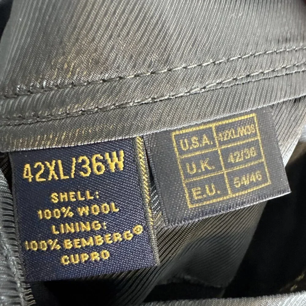 Brooks Brothers 1818‎ Fitzgerald Blazer 42XL Charcoal Wool USA Made
